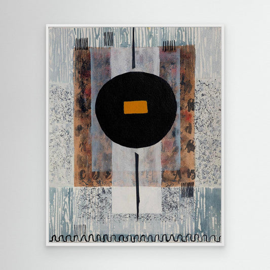 Black Moon Harmony - Wabi Sabi Series - Canvas