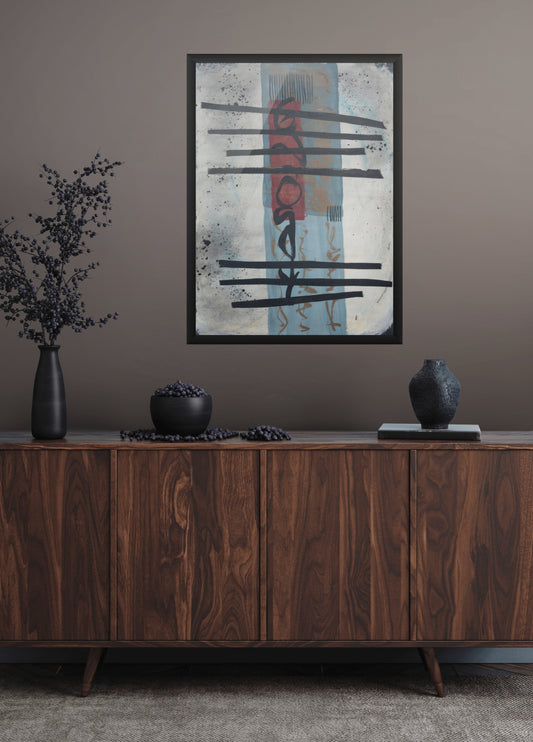 The Script of Release - Wabi Sabi Mono Series - Fine Art Paper