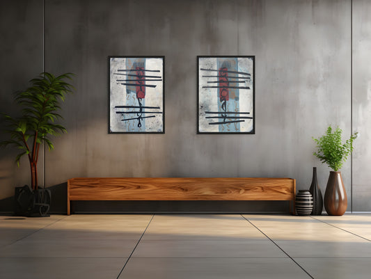 Unspoken Thread - Wabi Sabi Mono Series - Fine Art Paper