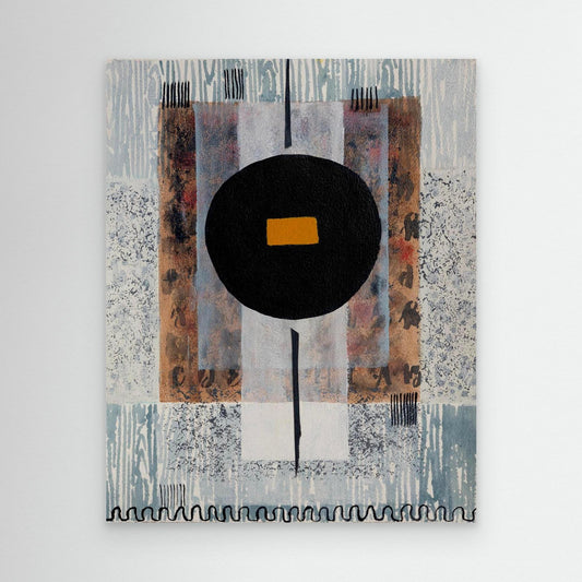 Black Moon Harmony - Wabi Sabi Series - Canvas