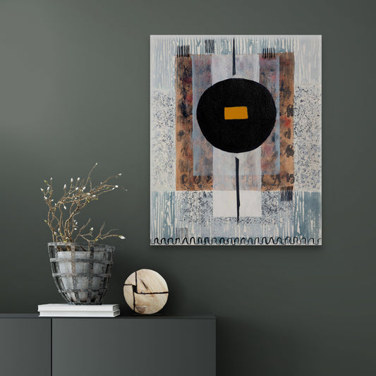 Black Moon Harmony - Wabi Sabi Series - Fine Art Paper