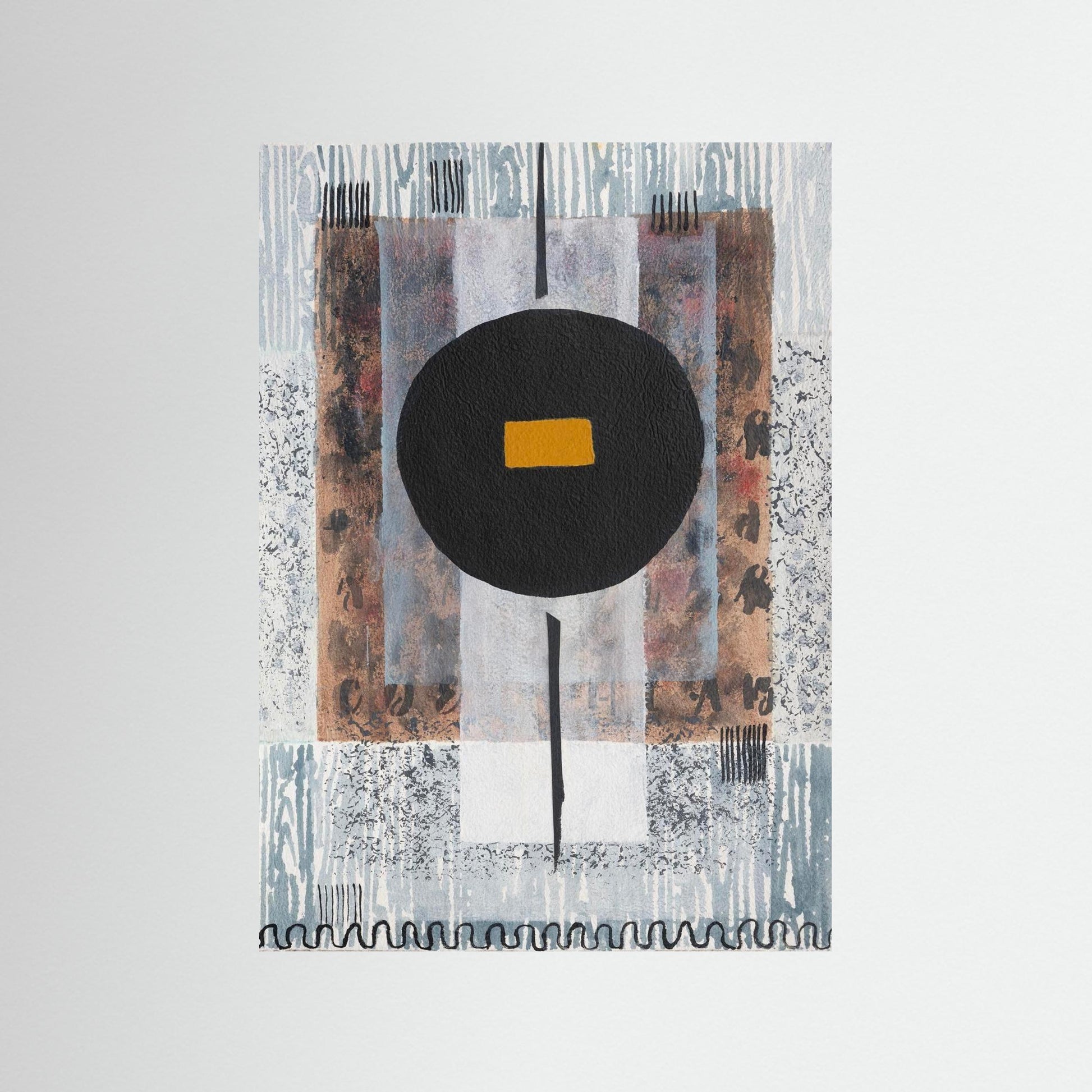 Black Moon Harmony - Wabi Sabi Series - Fine Art Paper