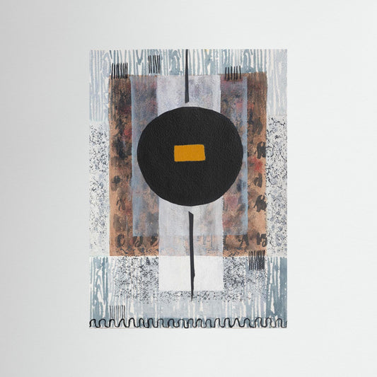 Black Moon Harmony - Wabi Sabi Series - Fine Art Paper
